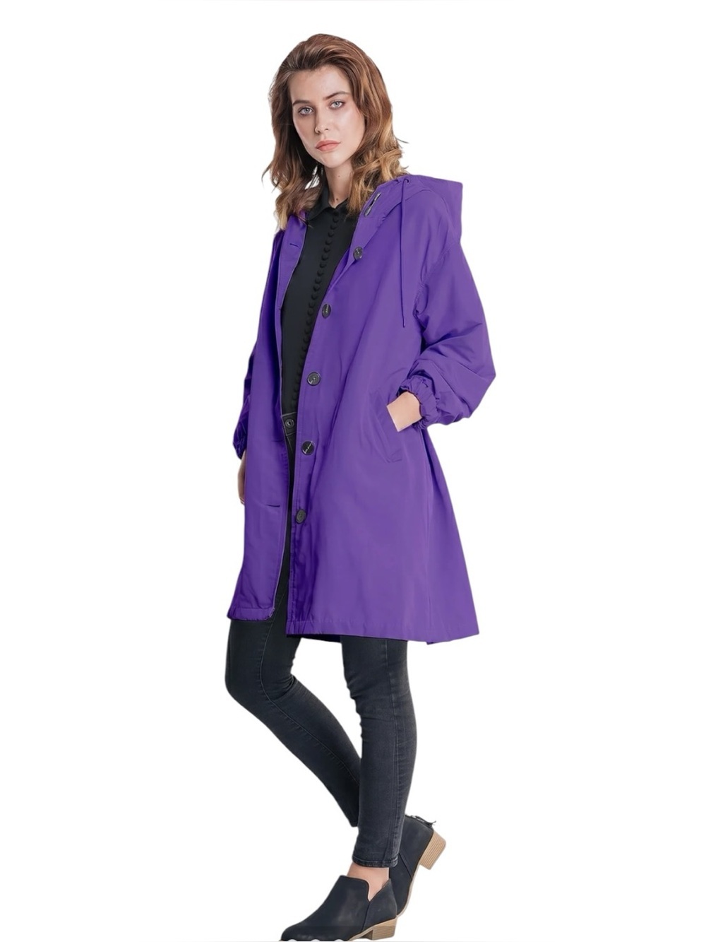 WJacket Icon Windbreaker Rain Jacket Ultra Violet XL
